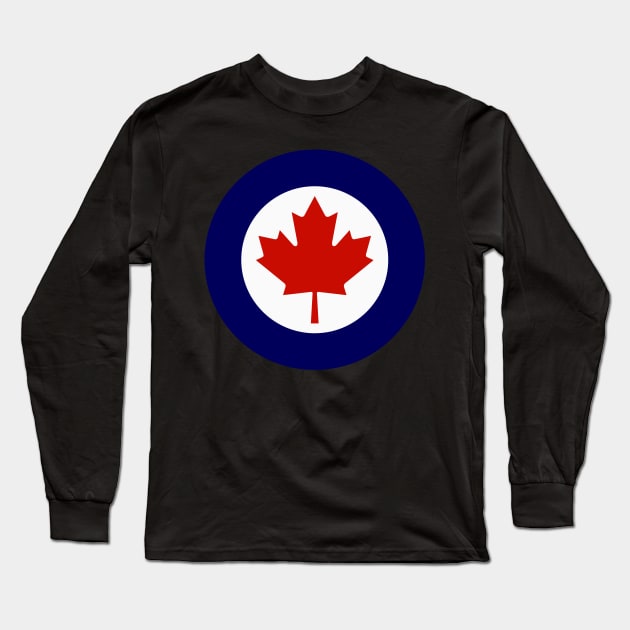 Roundel of the Royal Canadian Air Force Long Sleeve T-Shirt by Virhayune